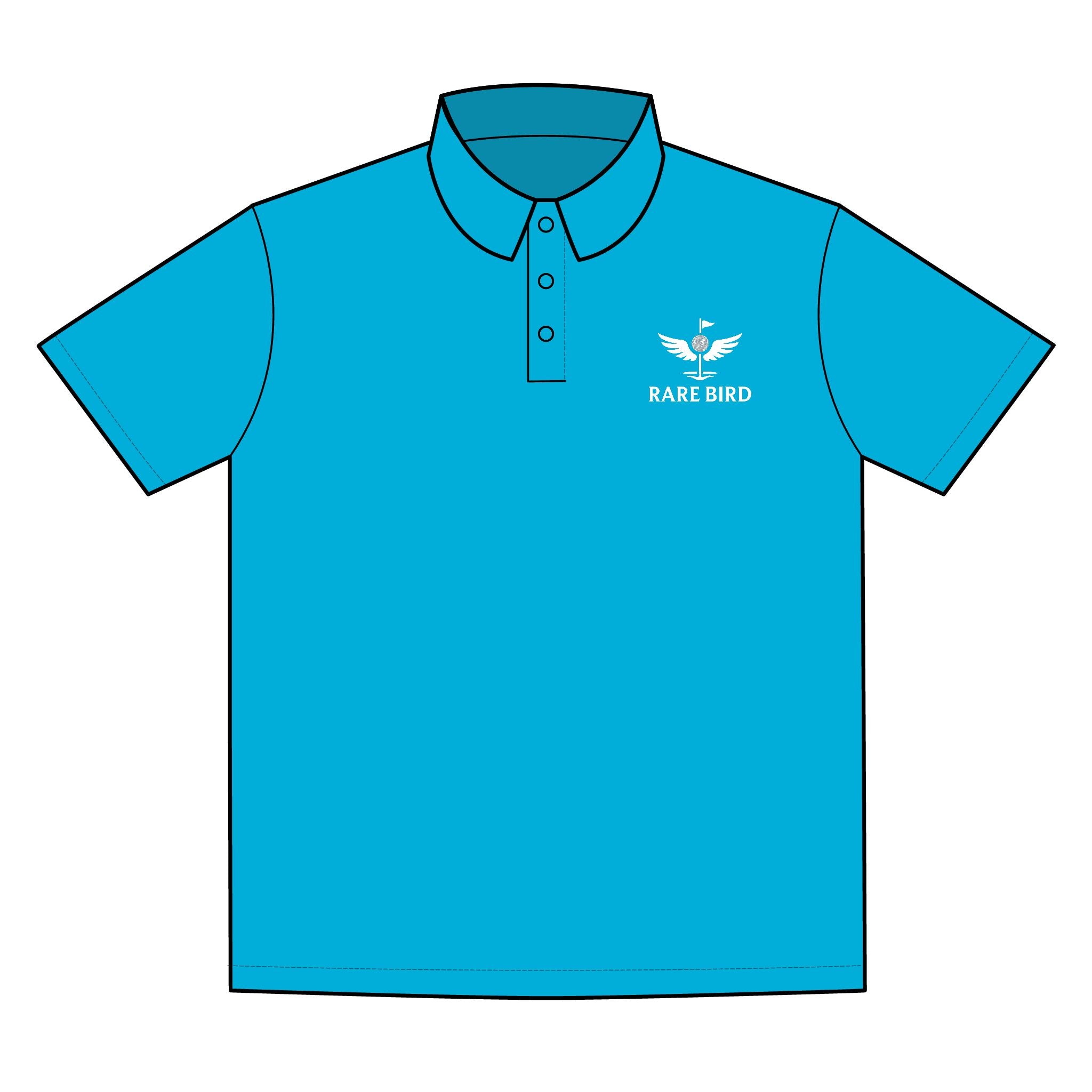 White Stitched Men's Polo