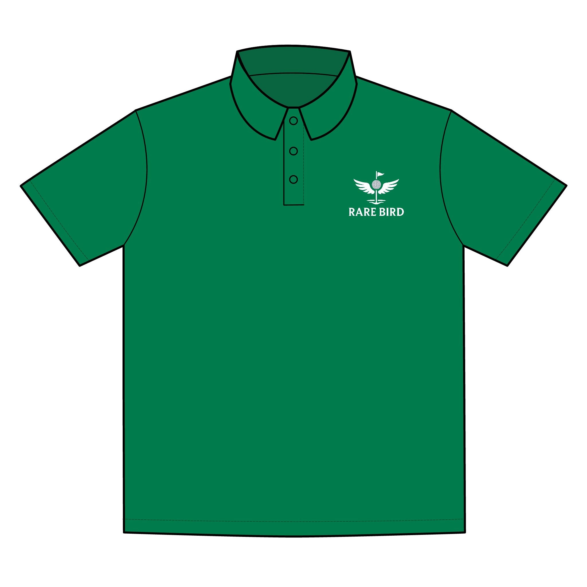 White Stitched Men's Polo