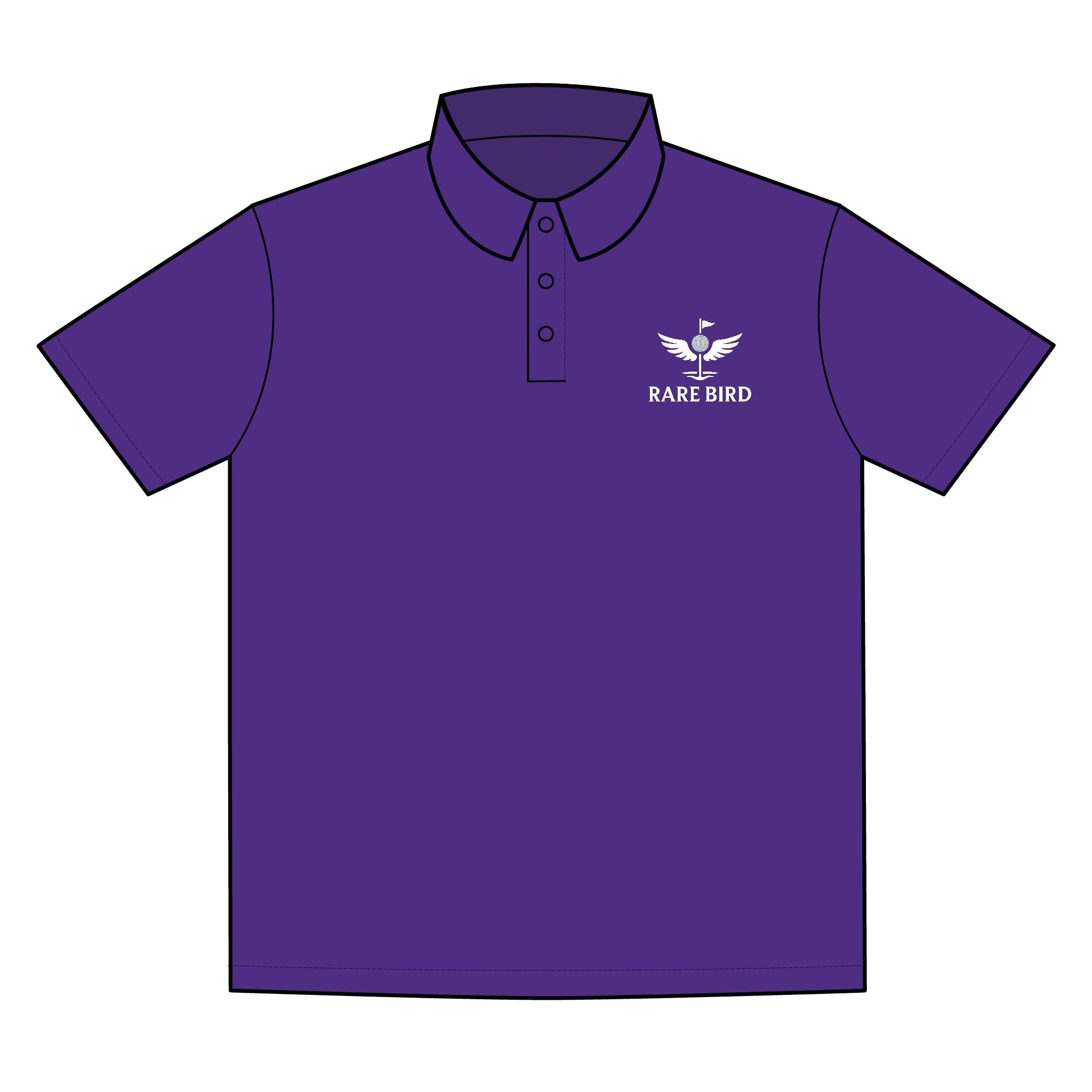 White Stitched Men's Polo