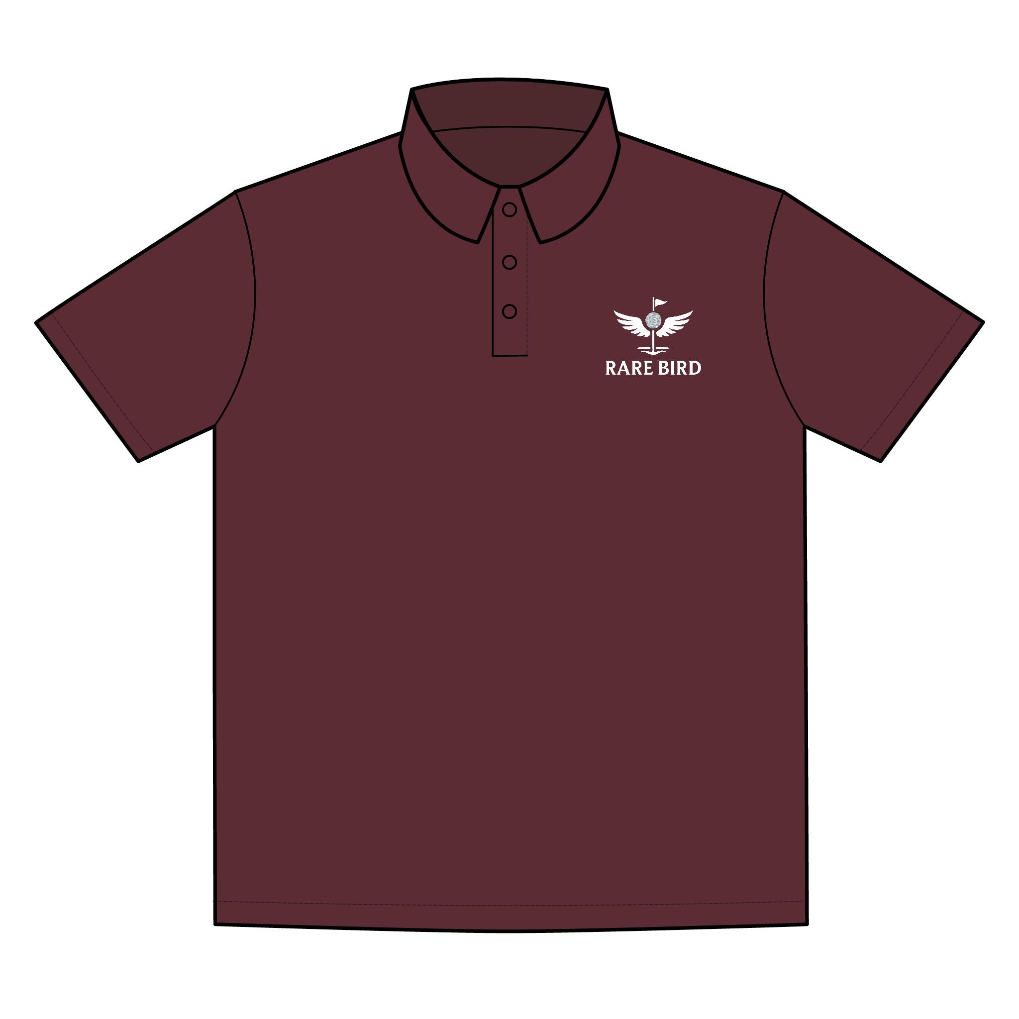 White Stitched Men's Polo