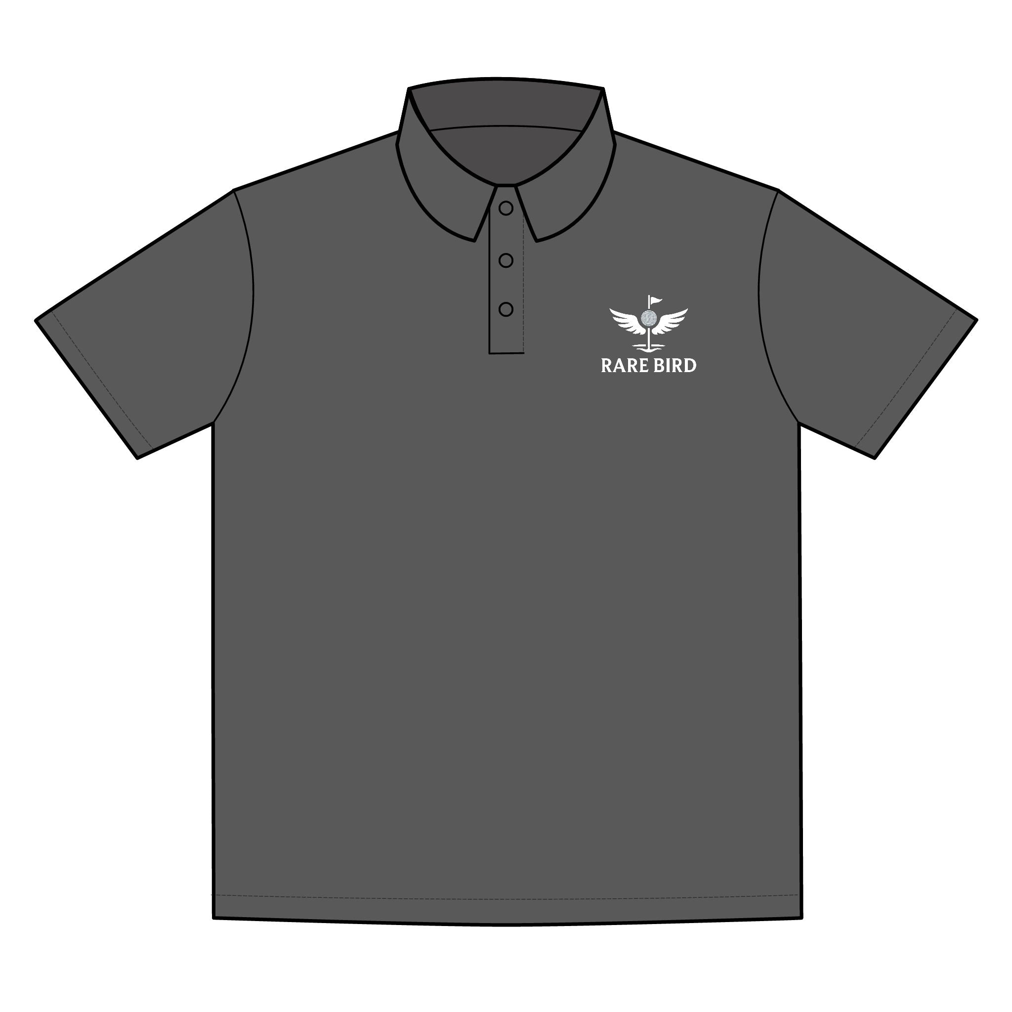 White Stitched Men's Polo