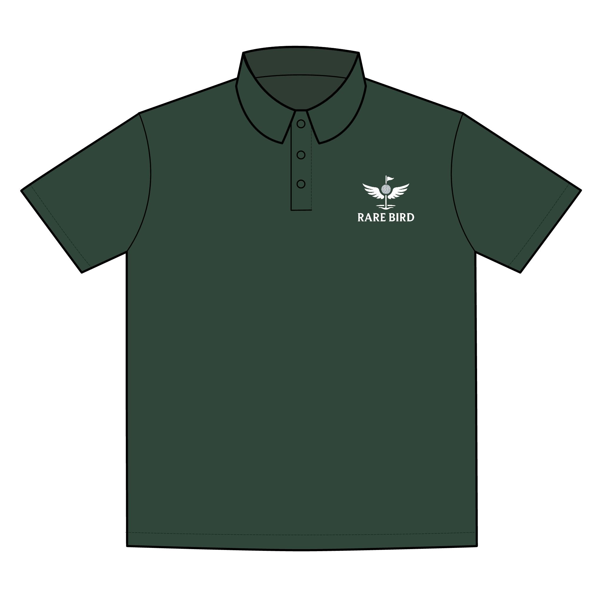 White Stitched Men's Polo