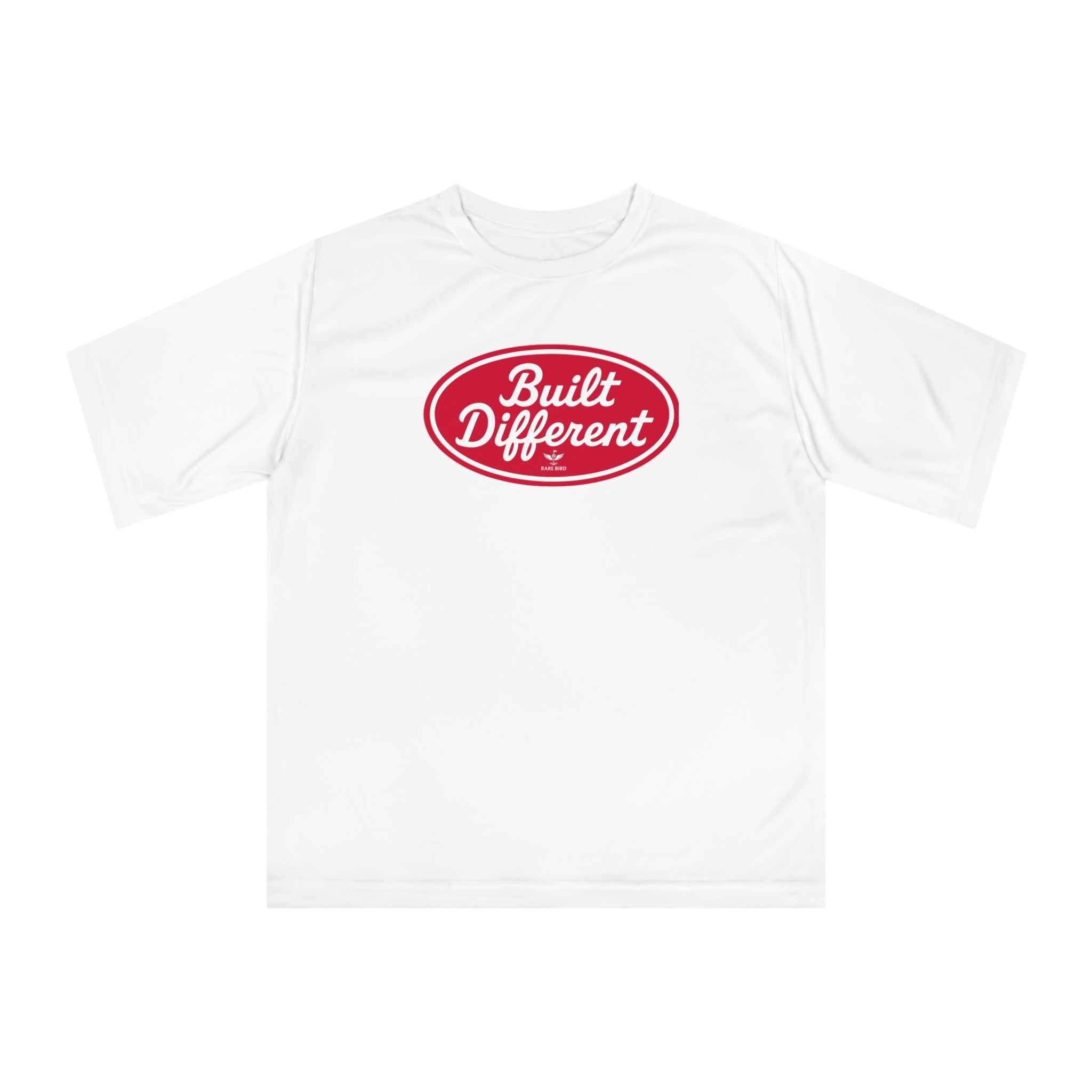 "Built Different" Poly T-Shirt