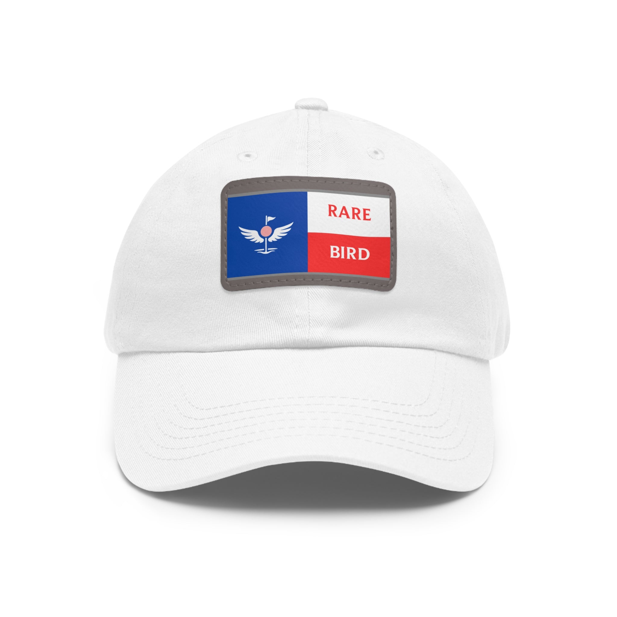 Dad Hat with Leather Patch (Rectangle)